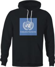 useless united nations black hoodie 