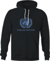 useless united nations black hoodie  