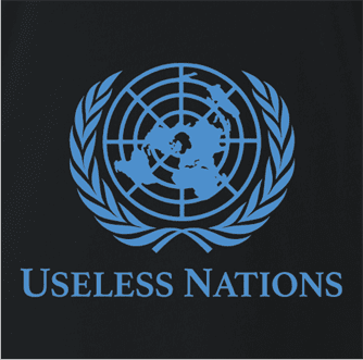 useless united nations black tee