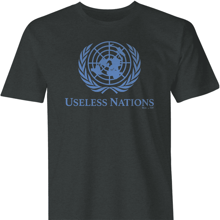 useless united nations men's t-shirt