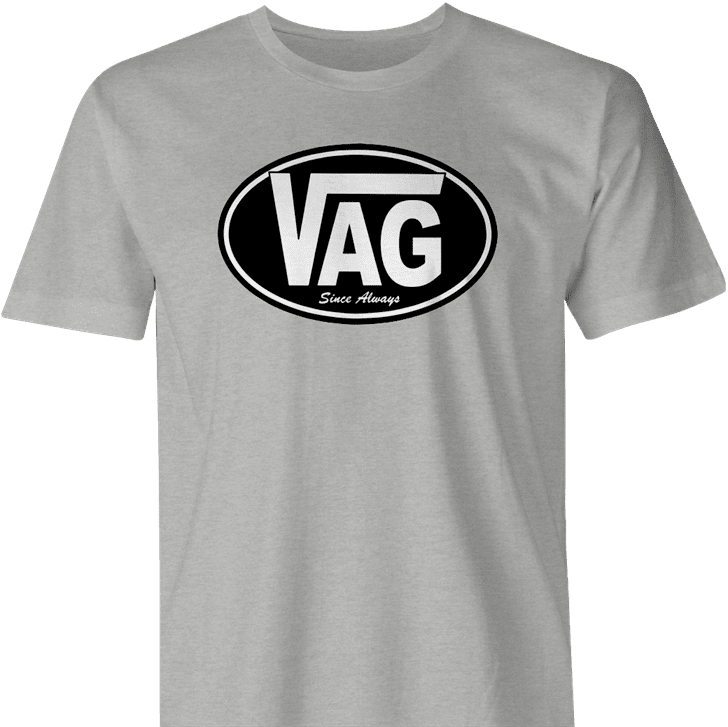 funny vagina vag vans parody men's ash t-shirt 