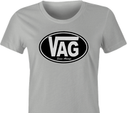 funny vagina vag vans parody women's ash t-shirt 