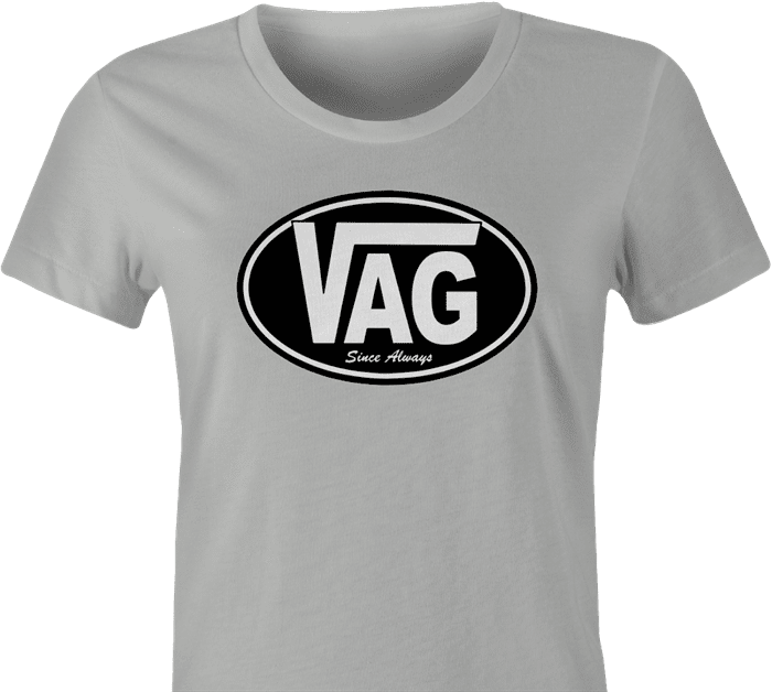 funny vagina vag vans parody women's ash t-shirt 