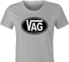 funny vagina vag vans parody women's ash t-shirt 