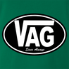 funny vagina vag vans parody green t-shirt  