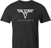 Funny Ludwig Van Beethoven Rocks Van Halen Mashup Parody Men's T-Shirt