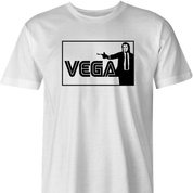 cool vincent vega pulp fiction parody men's white t-shirt 
