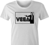 cool vincent vega pulp fiction parody women's white t-shirt 