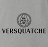 funny Bigfoot Fashion, Haute Couture Sasquatch Versace mashup t-shirt grey