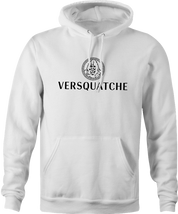 funny Bigfoot Fashion, Haute Couture Sasquatch Versace mashup t-shirt white men's hoodie