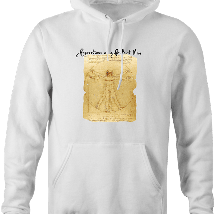 Funny perfect man leonardo da vinci well endowed hoodie