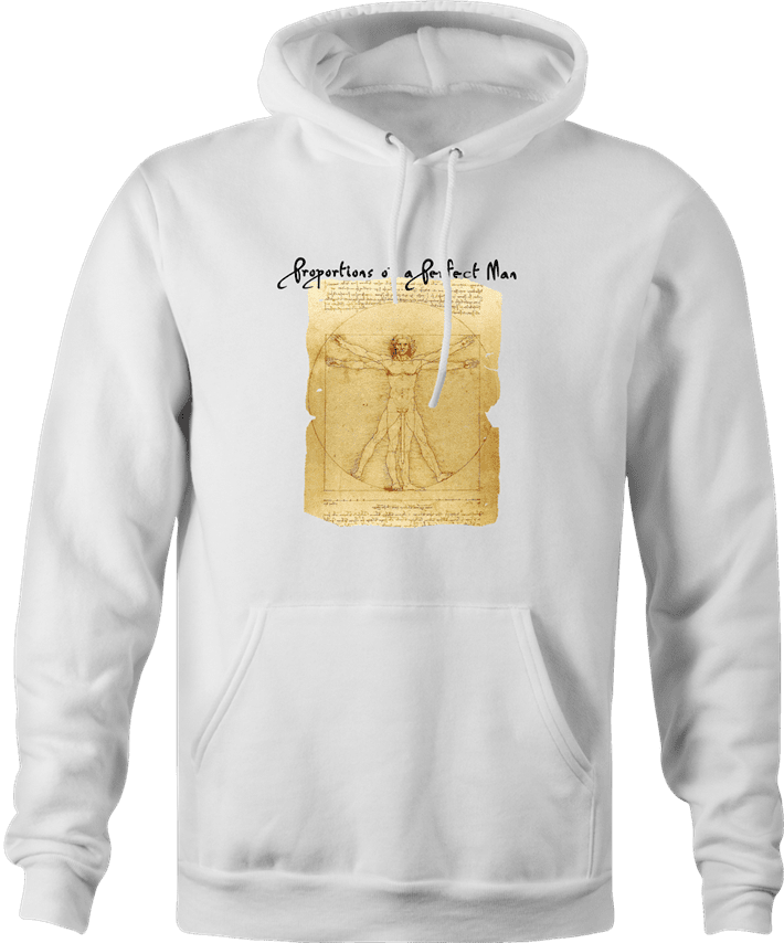 Funny perfect man leonardo da vinci well endowed hoodie