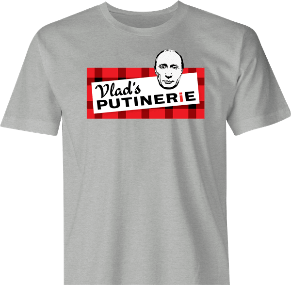 Funny Vladimir Putin Poutine Poutinerie - Russia Parody Men's T-Shirt