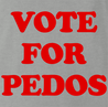 Funny Weird Vote For Pedro Typo Parody Ash Grey T-Shirt