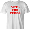 Funny Weird Vote For Pedro Typo Parody White Men's T-Shirt