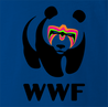 Funny Ultimate Warrior WWE WWF  parody t-shirt Royal Blue