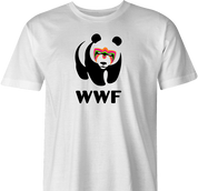 Funny Ultimate Warrior WWE WWF  parody t-shirt white men's