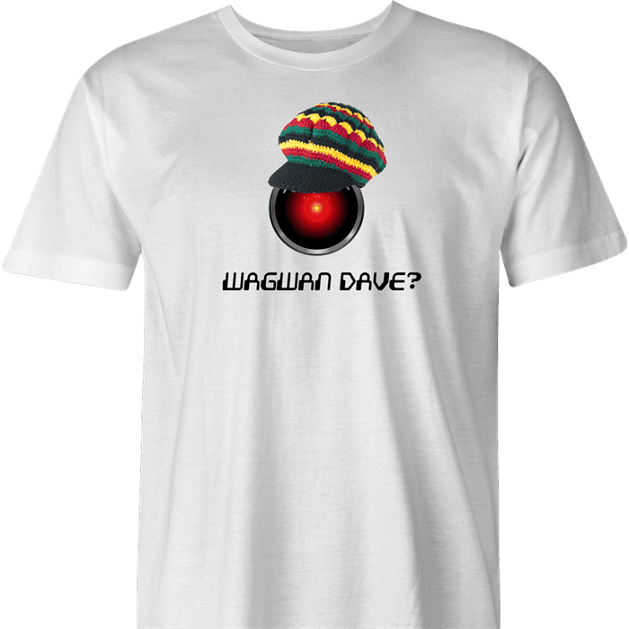 funny 2001 a space odyssey white men's t-shirt 