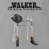 Walker texas Ranger is very old parody Chuck Norris t-shirt grey