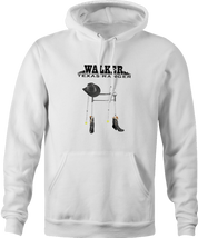 Walker texas Ranger is very old parody Chuck Norris hoodie white 