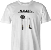 Walker texas Ranger is very old parody Chuck Norris t-shirt white men's