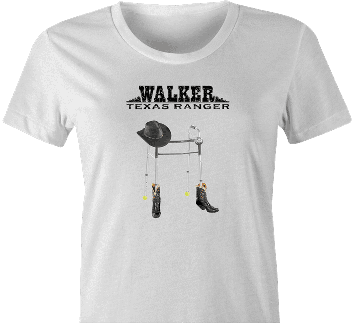 FROMJTOZTV Funny Walker Texas Ranger T-Shirt Women's Tee / White / 2x