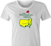 funny waterbury open happy gilmore golf white women's t-shirt 
