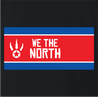funny we the north toronto raptors north korea black t-shirt