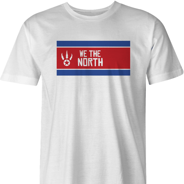 funny we the north toronto raptors north korea men's t-shirt