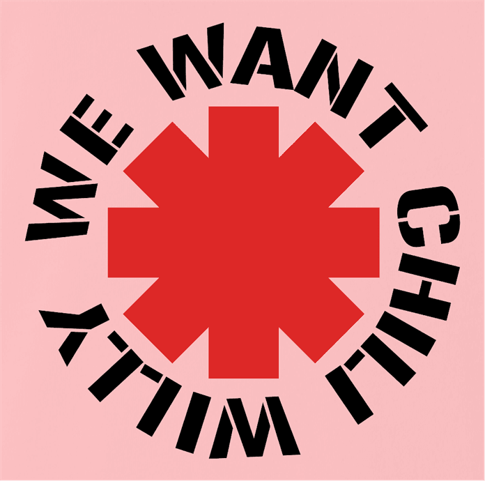 Funny we want chilly will the simpsons rhcp pink t-shirt