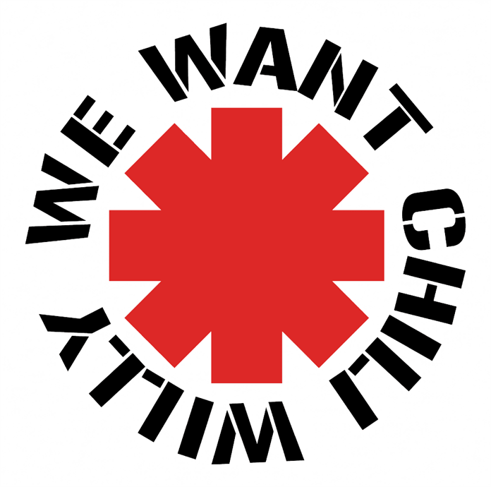 Funny we want chilly will the simpsons rhcp white tee