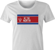 funny we the north toronto raptors north korea women's t-shirt