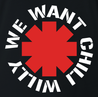 Funny we want chilly will the simpsons rhcp black t-shirt