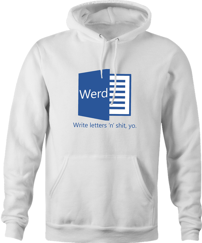 funny word street slang microsoft ebonics hoodie white 