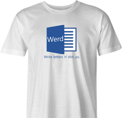 funny word street slang microsoft ebonics men's t-shirt white 