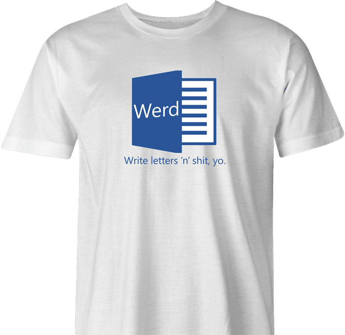 funny word street slang microsoft ebonics men's t-shirt white 
