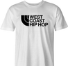 cool West Coast Hip Hop northface hip hop parody t-shirt white men's 