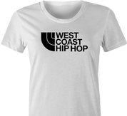 cool West Coast Hip Hop northface hip hop parody t-shirt white women's 
