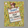 Where's Wallace? The Wire meets Where's Waldo grey t-shirt 