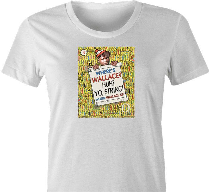 Where's Wallace? The Wire meets Where's Waldo  women's t-shirt 