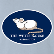funny The White House Mouse light blue t-shirt
