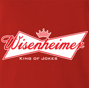 funny Budweiser and Budweiser Light Beer Parody - Jokers parody men's t-shirt red