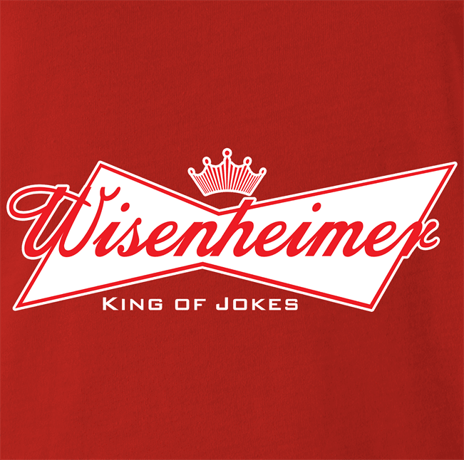 funny Budweiser and Budweiser Light Beer Parody - Jokers parody men's t-shirt red