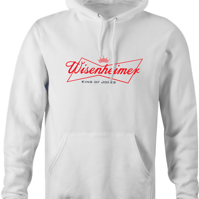 funny Budweiser and Budweiser Light Beer Parody - Jokers parody men's hoodie white 