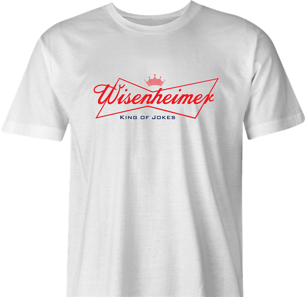 funny Budweiser and Budweiser Light Beer Parody - Jokers parody men's t-shirt white 