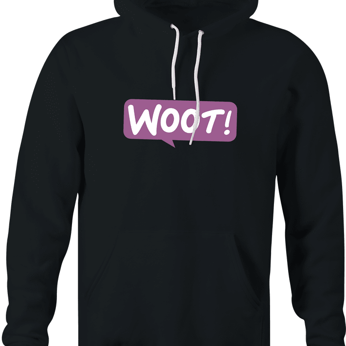 funny W00T W00T! Woot Commerce Parody black hoodie