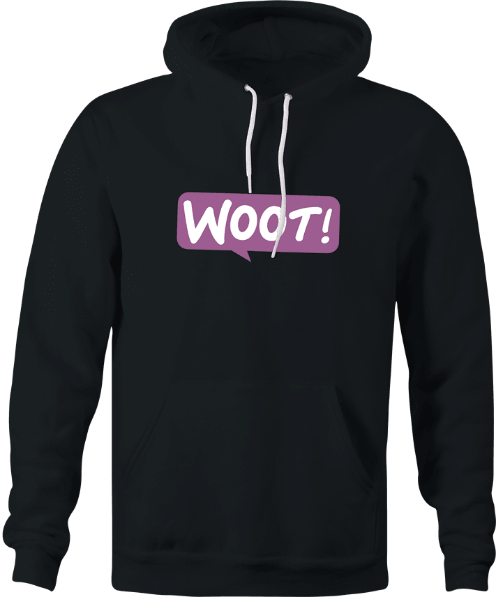 funny W00T W00T! Woot Commerce Parody black hoodie