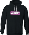 funny W00T W00T! Woot Commerce Parody black hoodie