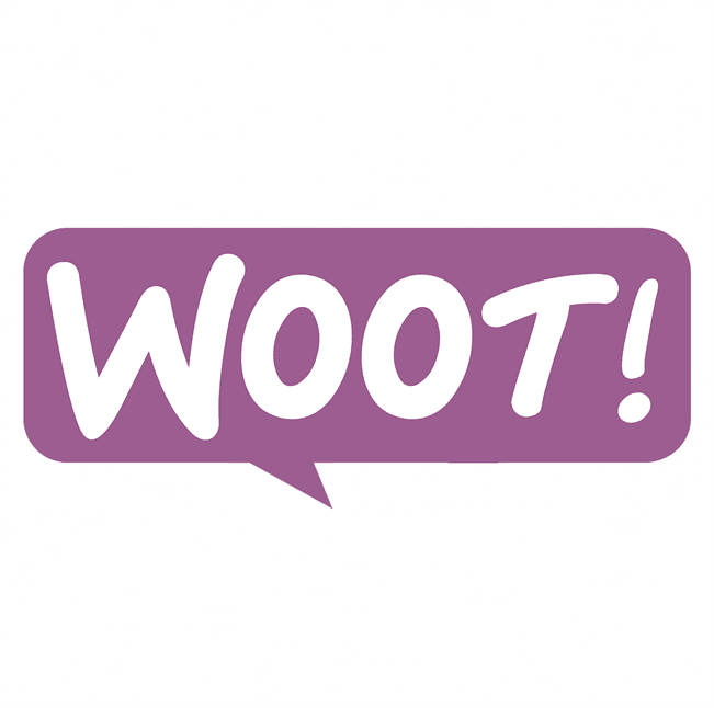 funny W00T W00T! Woot Commerce Parody white tee
