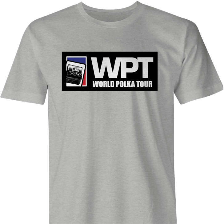 funny polka poker t-shirt - world polka tour men's t-shirt